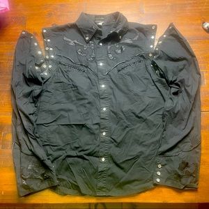 Shawna Hoffman shirt Y2K with removable sleeves